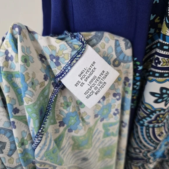 Liz Lange | 2X | Blue Paisley Sleeveless Maxi - Picture 5 of 7